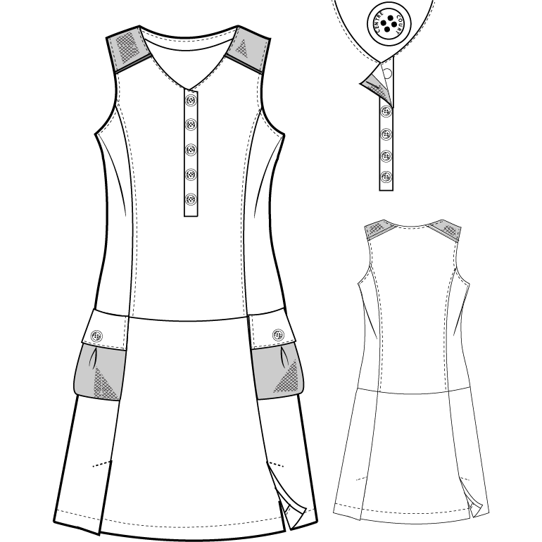 Women Dress Fashion Flat Sketch Template Dress Fashion Technical Drawing  Template Draped Cocktail Dress Girl Dress Fashion Flat Cad Front And Back  View White Stock Illustration - Download Image Now - iStock